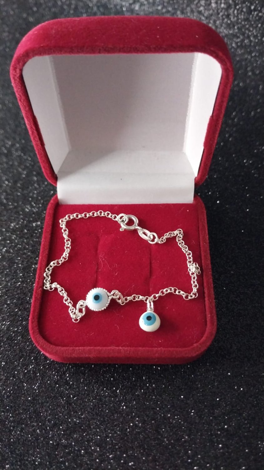 PULSEIRA PRATA 2 OLHOS GREGOS