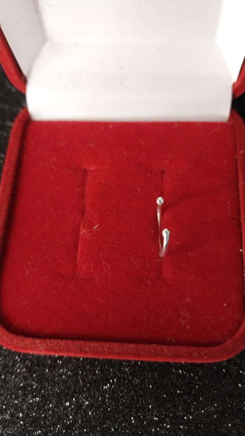 PIERCE PRATA NARIZ 2 BOLINHAS