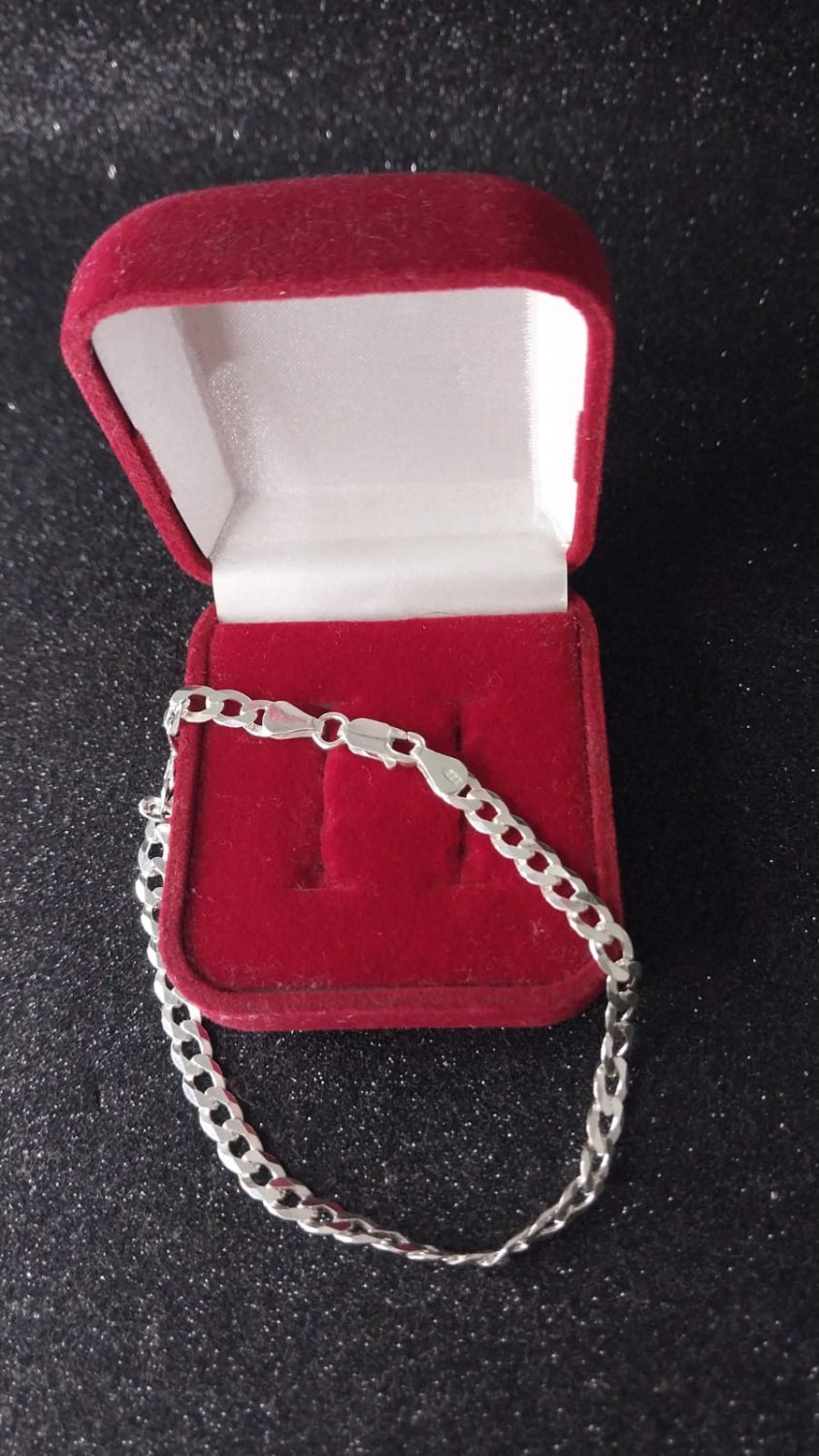 PULSEIRA PRATA ESCAMA DE PEIXE 4MM