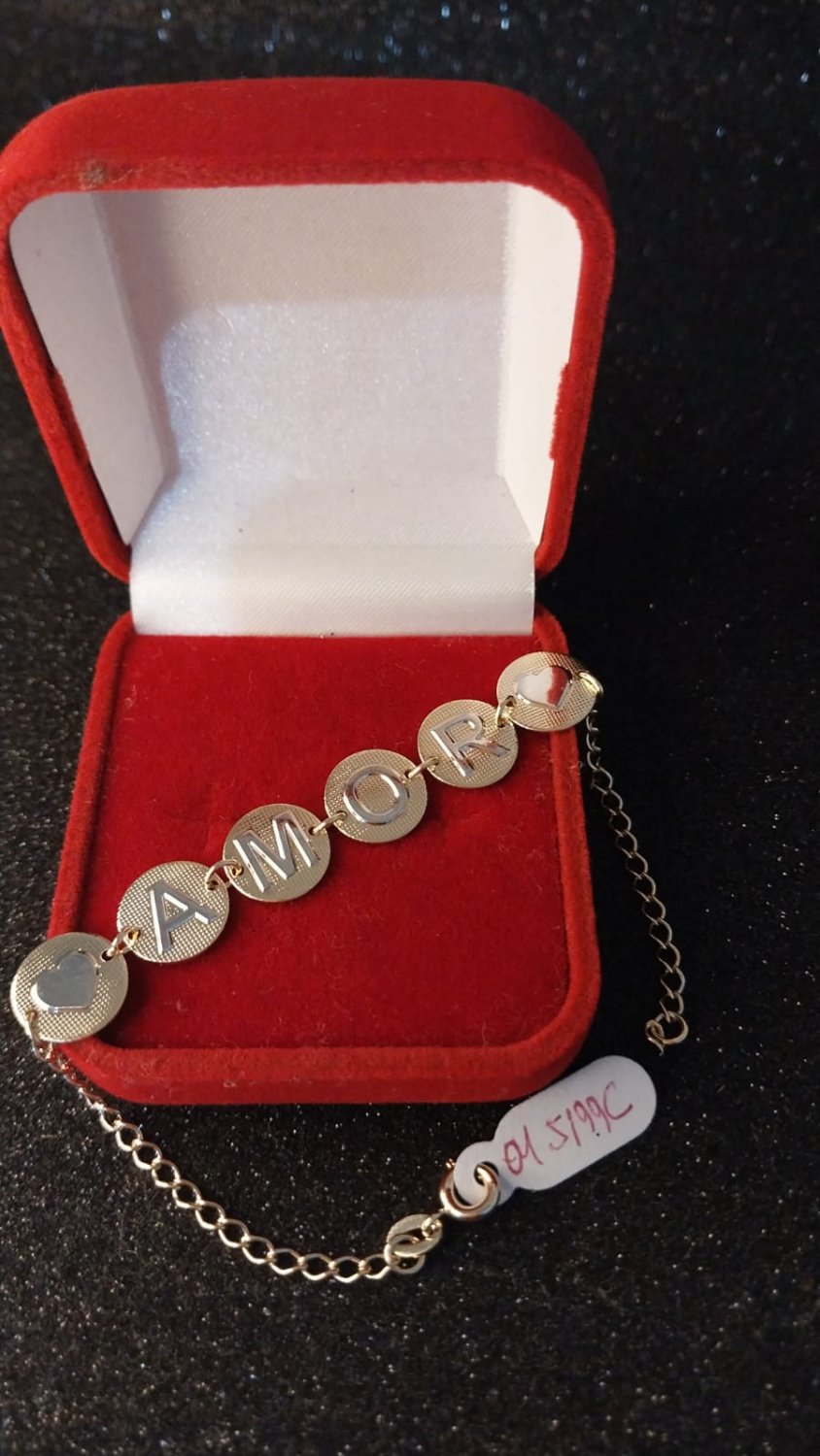 PULSEIRA FOLHEADA AMOR