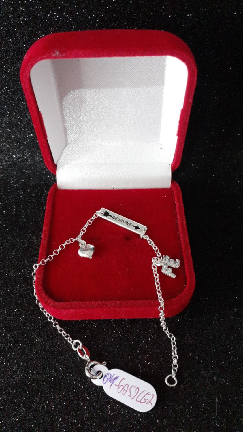 PULSEIRA PRATA FÉ CORAÇÃO